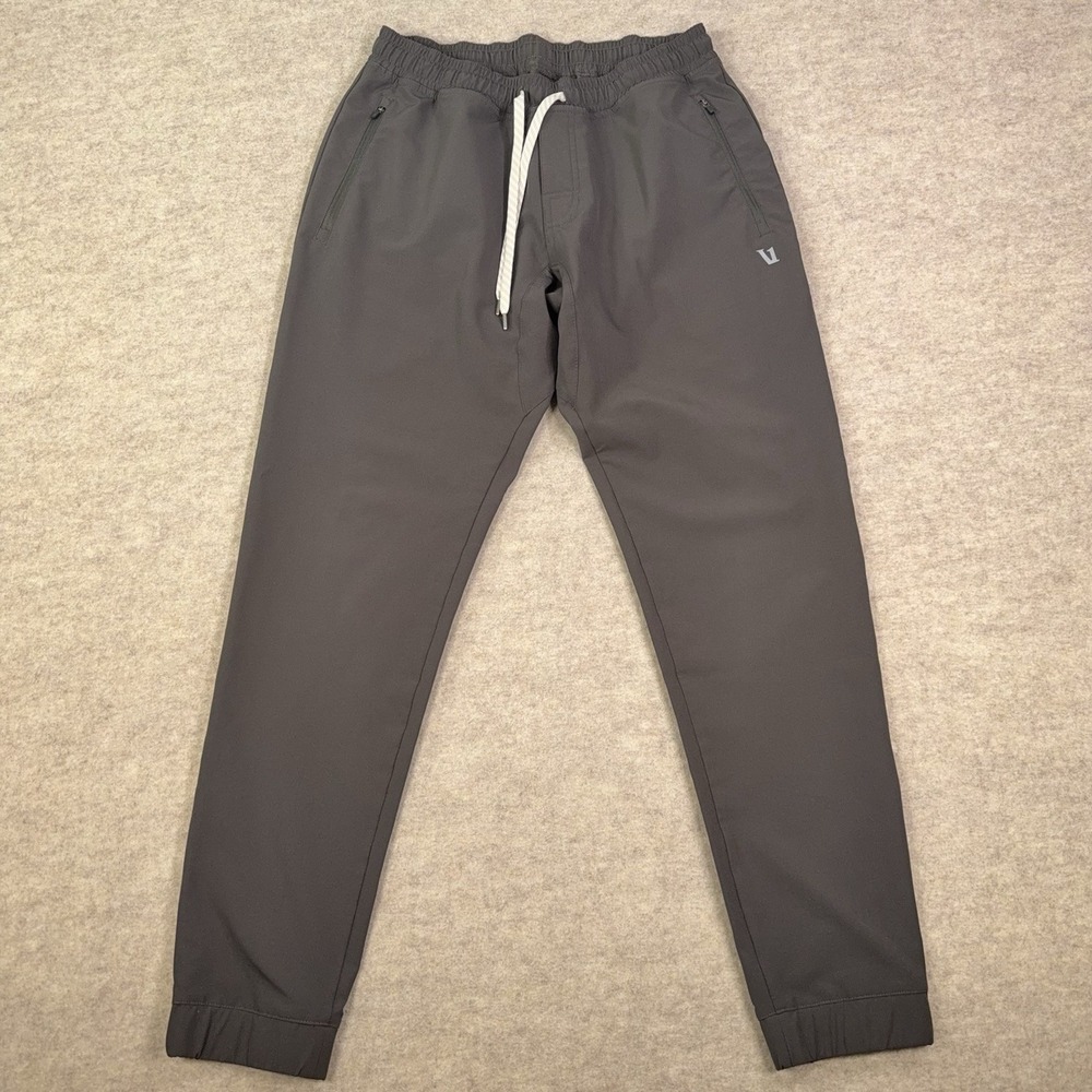 Vuori Transit Technical Joggers Pants Mens Medium Green Gray Performance V417